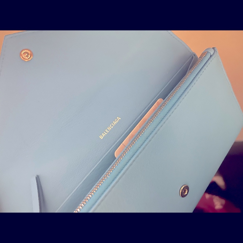 Balenciaga Envelope Wallet (Sky Blue) - Picture 2 of 5